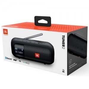 JBL Tuner 2 hordozható Bluetooth hangszóró FM/DAB/DAB+ fekete EU ( JBL-TNR2FM-BLK)-4