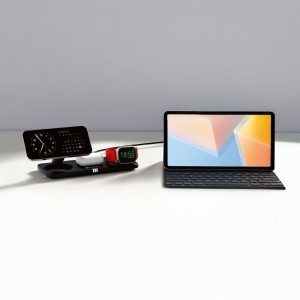 FORCELL F-ENERGY MagNetix 3 az 1-ben Qi2 20,5W vezeték nélküli töltő MagSafe kompatibilis fekete-2