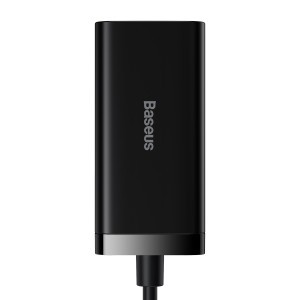 Baseus GaN3 Pro univerzális gyorstöltő 2 x USB Type C / 2x USB 100W PD3.0, QC4.0 + AFC fekete (CCGP000101)