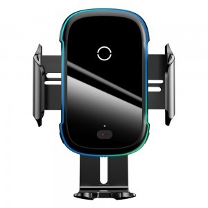 Baseus Smart elektromos autós telefontartó és Qi vezeték nélküli töltő fekete (WXHW03-01)-9
