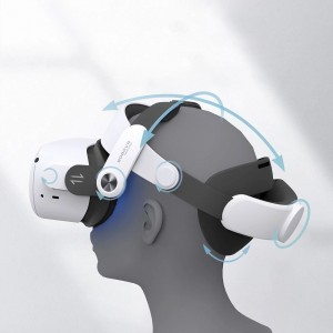 BoboVR M2+ tehermentesítő pánt Meta Quest 2 VR szemüveghez - fehér és fekete-1
