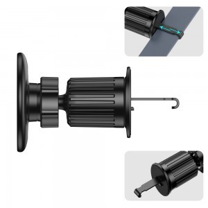 Tech-protect N58 Mágneses Magsafe Szellőzőre Erősíthető Autós Tartó Fekete-2