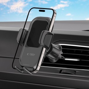 Tech-protect V8 univerzális műszerfalra és szellőzőre erősíthető autós telefontartó fekete-3