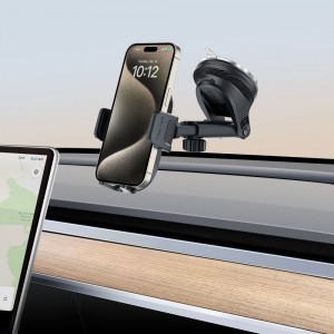 Tech-protect V8 univerzális műszerfalra és szellőzőre erősíthető autós telefontartó fekete-2