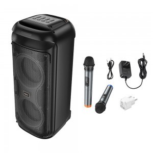 HOCO Bluetooth hangszóró + 2 x vezeték nélküli mikrofon HA13 Max fekete-8