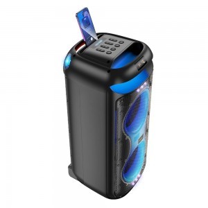 HOCO Bluetooth hangszóró + 2 x vezeték nélküli mikrofon HA13 Max fekete-5
