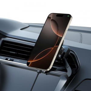 Tech-protect Mm15w-v6 Mágneses Magsafe Stabil Szellőzőrácsos Autós Tartó Vezeték Nélküli Töltő 15W Fekete/fekete-6