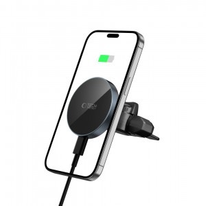 Tech-protect Mm15w-v5 Mágneses Magsafe Cd & Vent Autós Tartó Vezeték Nélküli Töltő 15w Fekete/fekete-7