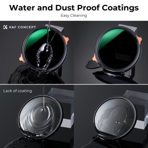 K&F 77MM ND4-ND64 (2-6 fokozatú) variálható ND szűrő és CPL szűrő 2 IN 1 -2