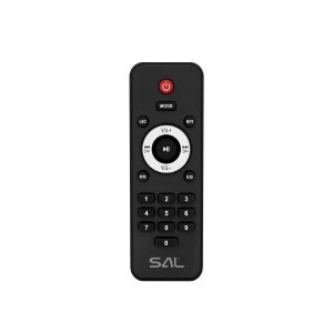 SAL PAR2400BT party hangdoboz, 160 Watt, beépített akkumulátorral és LED fénnyel, BT TWS kapcsolat, USB/microSD zenelejátszás, karaoke mód, LINE, gitár és mikrofon bemenetek, két darab bass-reflex mélysugárzó, 2-utas, 3 hangszóró-4