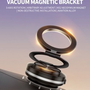 Blavec autós tartó BHV-01 elektromos, vákuumos, mágneses (BHV01-EPMB) fekete-6