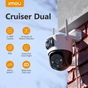 Imou - Kültéri Kamera Cruiser Dual (IPC-S7XP-10M0WED-0360B) - 10MP, Kétirányú Beszélgetés, Emberészlelés, Éjjellátó, IP66 - Fehér-3