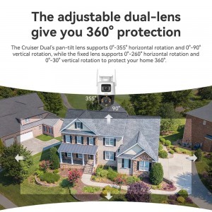 Imou - Kültéri Kamera Cruiser Dual (IPC-S7XP-10M0WED-0360B) - 10MP, Kétirányú Beszélgetés, Emberészlelés, Éjjellátó, IP66 - Fehér-4