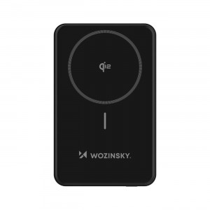 Wozinsky WLWP-10KA0Y3S 22.5W PD Qi2 10000 mAh powerbank támasztékkal, 1x USB-A, 1x USB-C - fekete-21