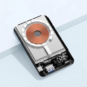 Wozinsky WLWP-10KA0Y3S 22.5W PD Qi2 10000 mAh powerbank támasztékkal, 1x USB-A, 1x USB-C - fekete-22