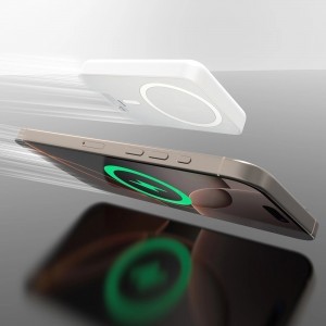 Powerbank Dudao K26S 5000mAh 20W USB-A / USB-C / MagSafe - fehér magsafe-5