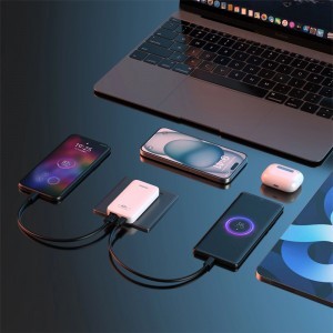 GaN Dudao A65Q 65W USB-A / USB-C PD Ultra-Vékony utazó Fali Töltő - Fehér (EU,US)-4