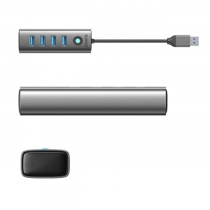Orico PDD4U-U3 4x USB-A 3.0 Hub - szürke-1