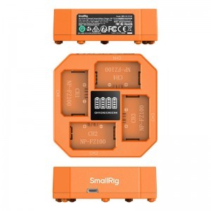 Smallrig 4839 NP-FZ100 4-Channel Camera Battery Charger-3