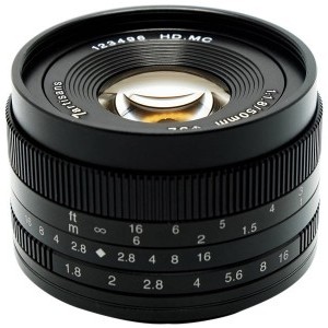7Artisans 50mm f/1.8 Sony (E bajonett) Fekete