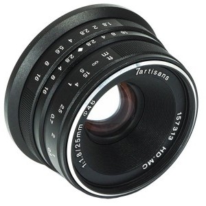 7Artisans 25mm f/1.8 micro 4/3 (Panasonic Lumix / Olympus) fekete
