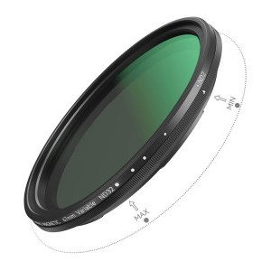 Smallrig 67mm VND ND2-ND32 (1-5 Stop) szűrő Kit, T-Mount szűrő adapterrel 4725-1