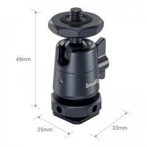 Smallrig 2948 mini gömbfej levehető vakupapuccsal (2db)-3
