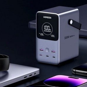 Ugreen PB770 48000mAh powerbank, 2x USB + 4x USB-C, 300W (szürke)-8