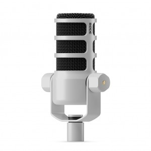 RODE PodMic broadcast minőségű dinamikus mikrofon rádiós és podcast célokra, fehér-3