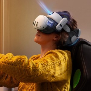 BoboVR S3 Pro tehermentesítő pánt Meta Quest 3 VR szemüveghez + B100 külső akkumulátor - fehér és fekete-11