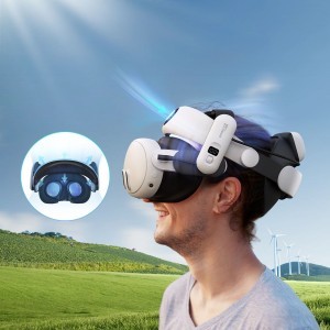 BoboVR S3 Pro tehermentesítő pánt Meta Quest 3 VR szemüveghez + B100 külső akkumulátor - fehér és fekete-9