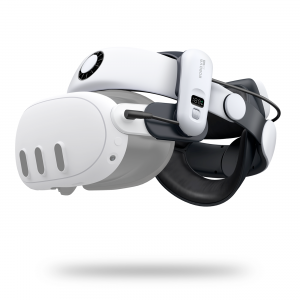 BoboVR S3 Pro tehermentesítő pánt Meta Quest 3 VR szemüveghez + B100 külső akkumulátor - fehér és fekete-5