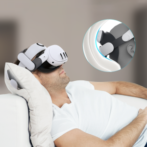 BoboVR S3 Pro tehermentesítő pánt Meta Quest 3 VR szemüveghez + B100 külső akkumulátor - fehér és fekete-2