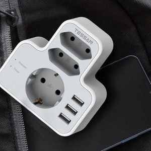 Tessan fali aljzat, elosztó TS-327 USB porttal-2