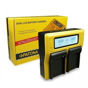 Patona Dual LCD USB töltő Canon BP-820-hoz