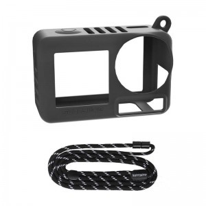 Sunnylife Szilikon tok és pánt OA5-BHT885-D az ACTION 5 PRO-hoz (fekete) tok