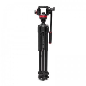 Manfrotto 502 fluid videó fej lapos alappal + 055 videó alu állvány-1