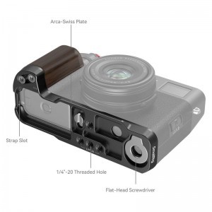 Smallrig 4804 Wooden L-Shape Grip for Fujifilm X100VI / X100V Black-2