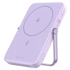Ugreen - PB571 (35606) Power Bank - digitális kijelzővel, gyors töltés, mágneses, vezeték nélküli, 5000mAh, USB-C, 18W, 3A - Lila-8