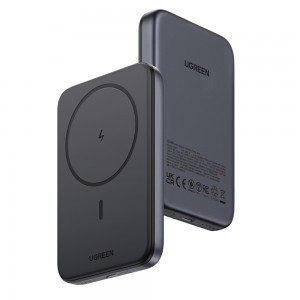 Ugreen - Vezeték nélküli Power Bank PB561 (25919) - MagSafe, Gyors töltés, 10000mAh, Type-C, PD20W, 5V/3A - Szürke