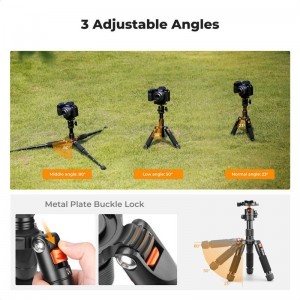 K&F Concept Mini Tripod, gömbfejjel-3