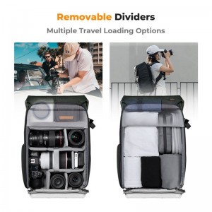 K&F Concept 20L Urban Wander 02 hátizsák (Sötétszürke)-3