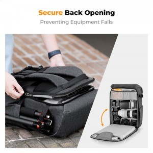 K&F Concept 20L Urban Wander 02 hátizsák (Füstszürke)-3