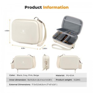 K&F Concept 1L Urban Wander Sling táska 07 (Beige)-3