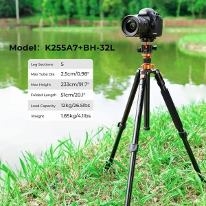 K&F Concept K255A7 aluminium BH-32 gömbfejjel-2