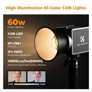 K&F Concept PL-60B 60W COB Dual Color lámpa-1