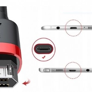Baseus Cafule Nylon harisnyázott USB/Micro USB kábel QC3.0 1.5A 2m fekete/piros-3