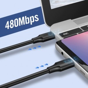 Ugreen USB-C – USB-C PD kábel 60W 1m fekete-3