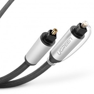 Ugreen Toslink Audio optikai kábel, fonott alumínium, 3m (ezüst)-3