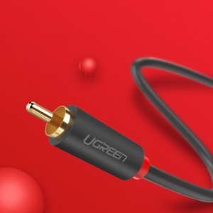 Ugreen 2x RCA (Cinch) - 2x RCA (Cinch) AV104 kábel 1m (fekete)-3